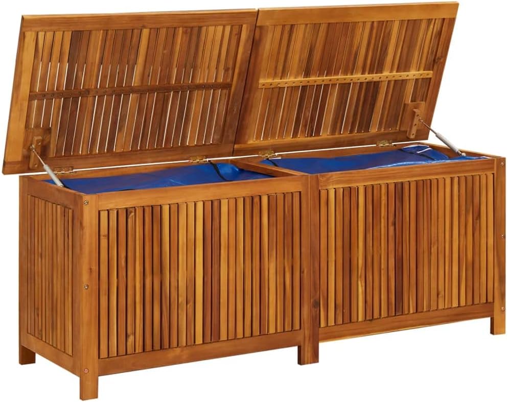 Acacia Wood Lift Top Outdoor Storage Bench
