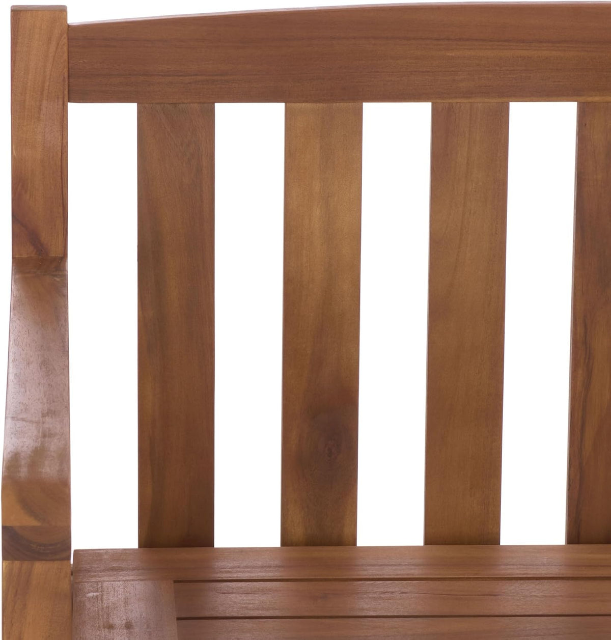 Natural Acacia Lift Top Slatted Outdoor Storage Bench