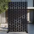 Laser Cut Freestanding Metal Privacy Screen