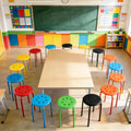 12 Pack Kids Round Top Metal Stackable Stools