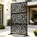 3-Panel Metal Freestanding Privacy Screen